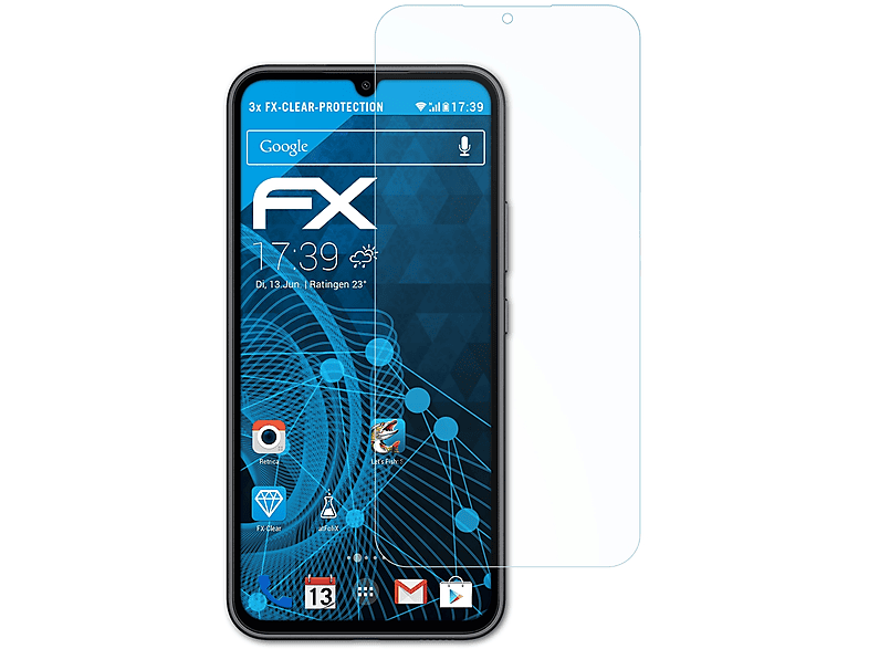ATFOLIX 3x FX-Clear Displayschutz(für Samsung Galaxy A34 5G)