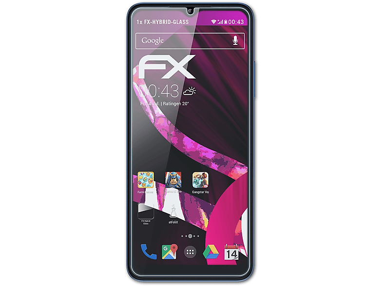 ATFOLIX Schutzglas(für T Phone) FX-Hybrid-Glass Telekom