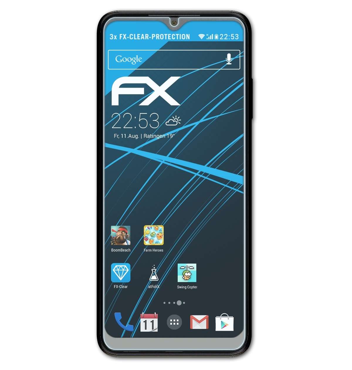 Phone Pro) T Telekom 3x ATFOLIX Displayschutz(für FX-Clear