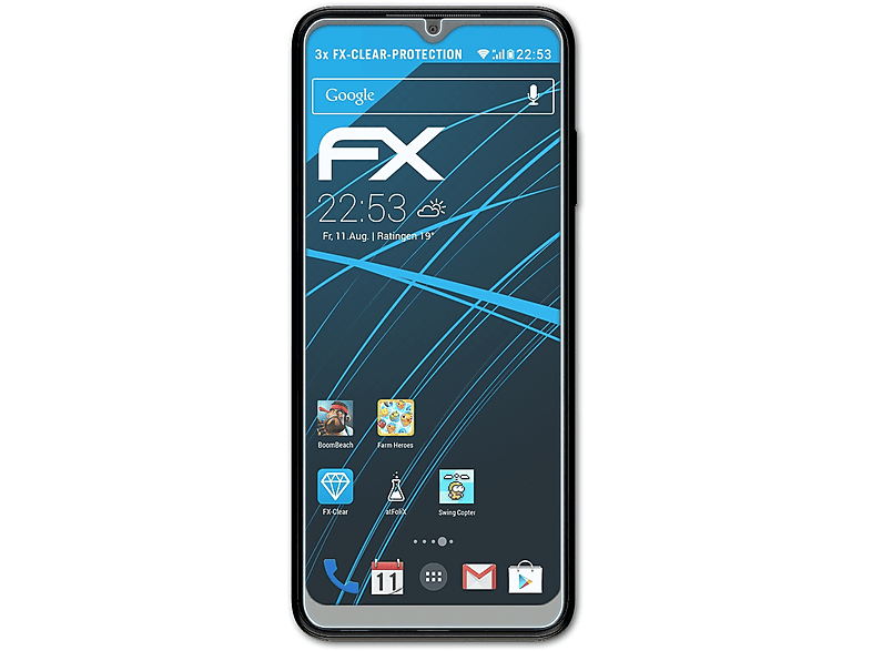FX-Clear Displayschutz(für 3x Phone Telekom ATFOLIX T Pro)