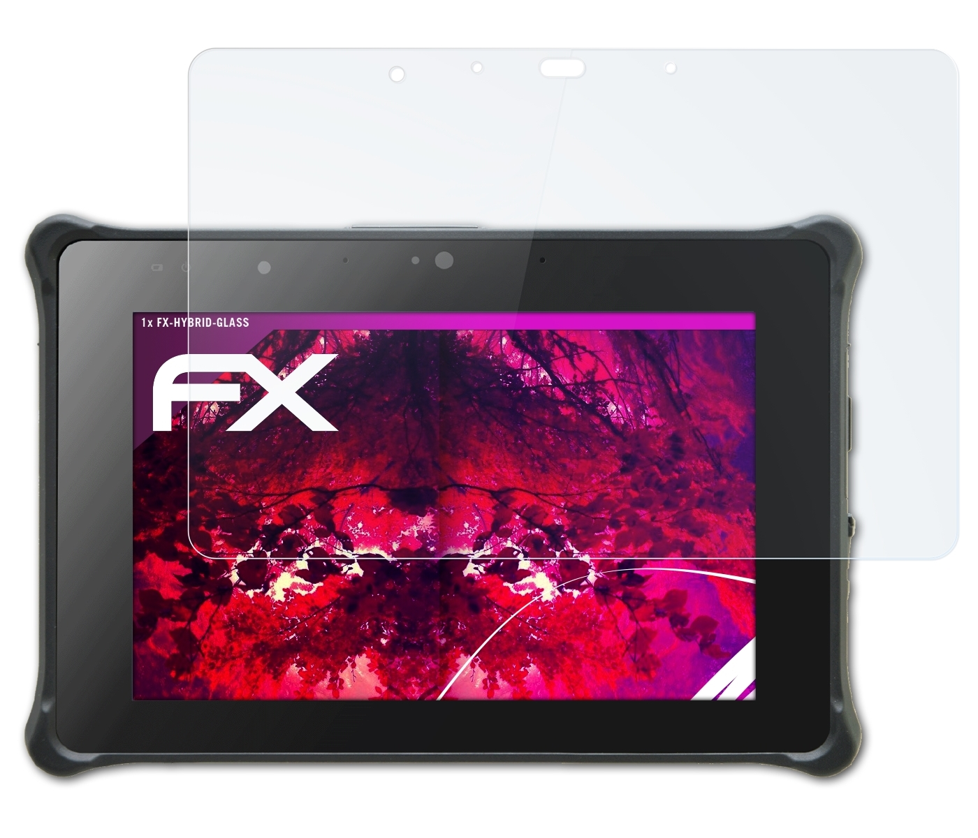 R8 FX-Hybrid-Glass ATFOLIX Durabook Tablet) Schutzglas(für