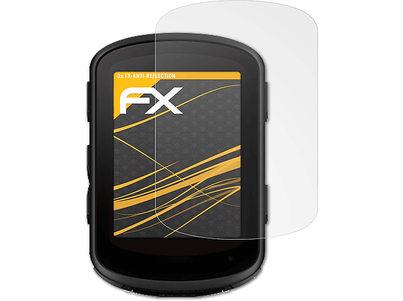 ATFOLIX 3x FX-Antireflex Displayschutz(für Garmin 840) Edge