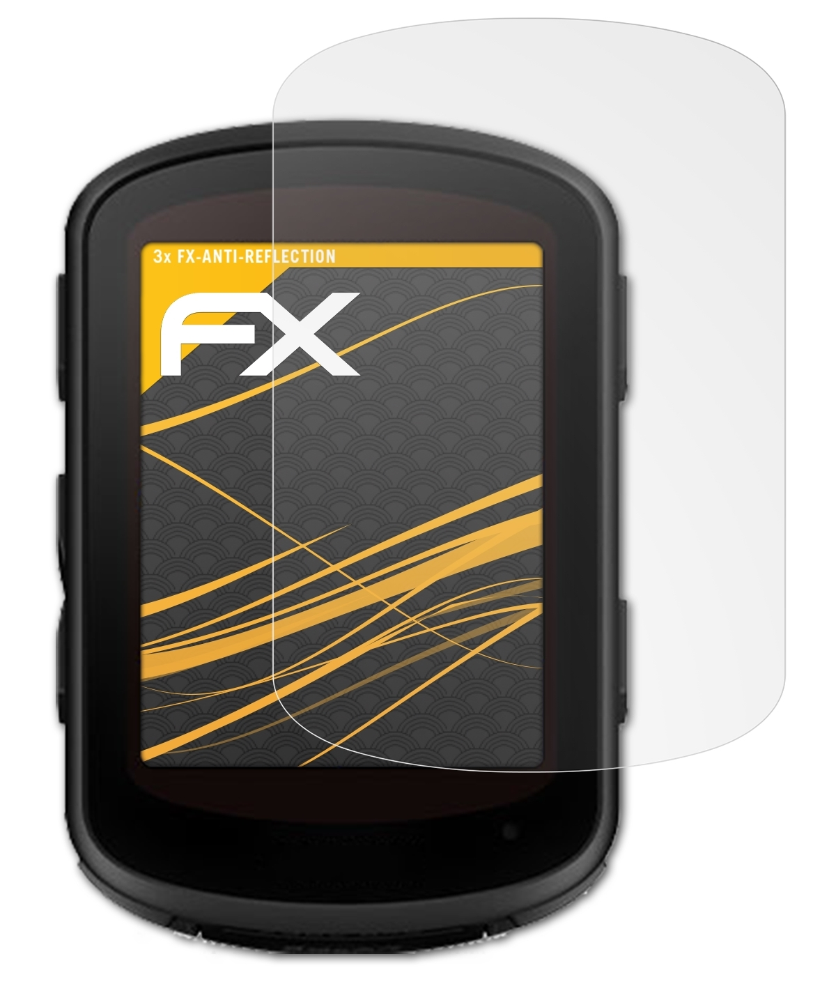 ATFOLIX 3x Garmin Edge FX-Antireflex 840) Displayschutz(für