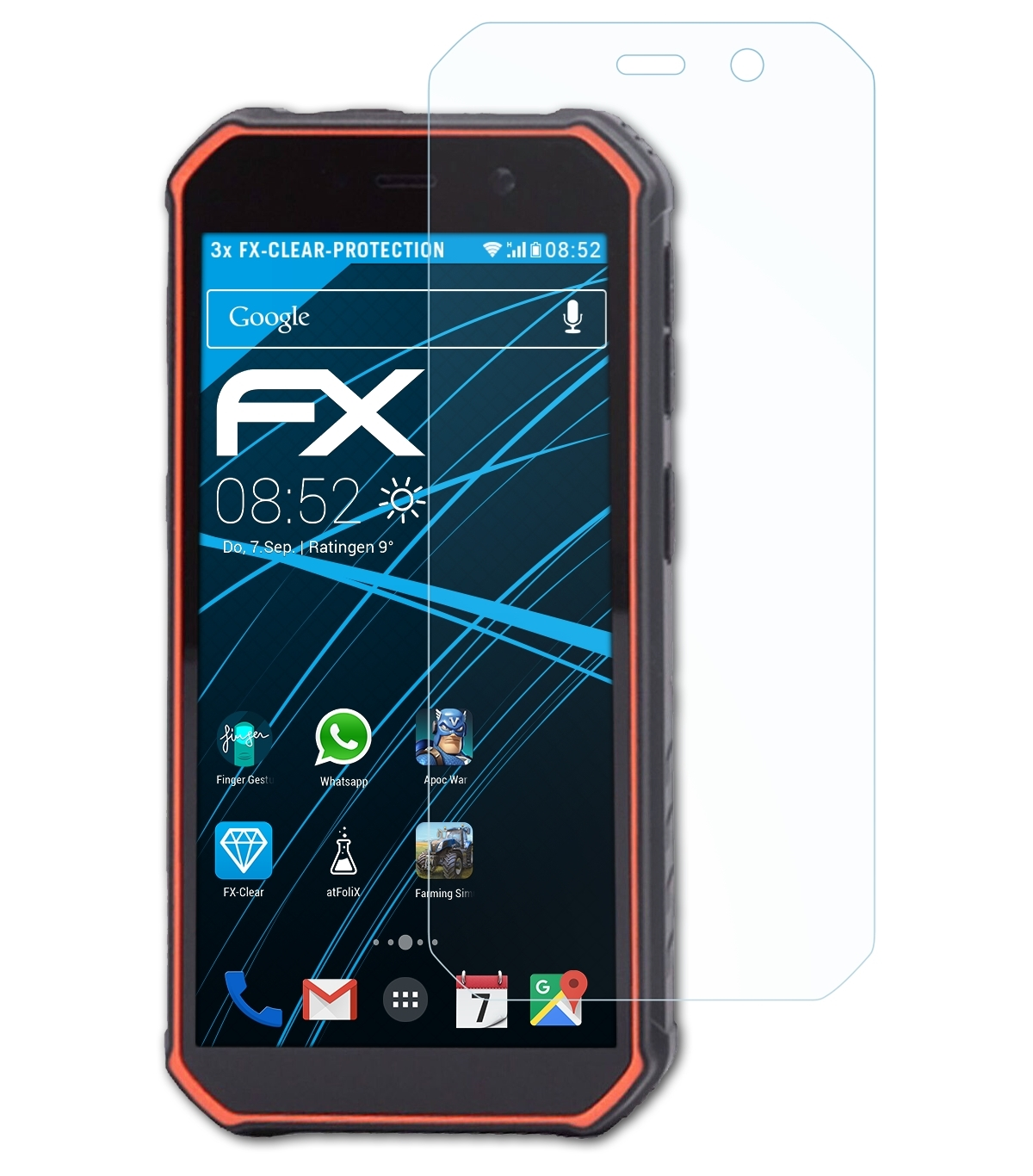 ATFOLIX 3x FX-Clear Displayschutz(für Olympia Trek)