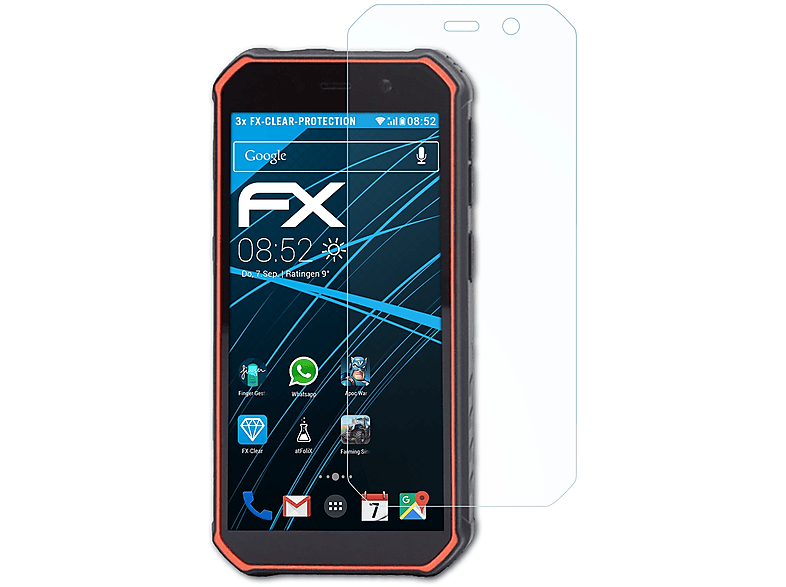 ATFOLIX 3x FX-Clear Displayschutz(für Olympia Trek)