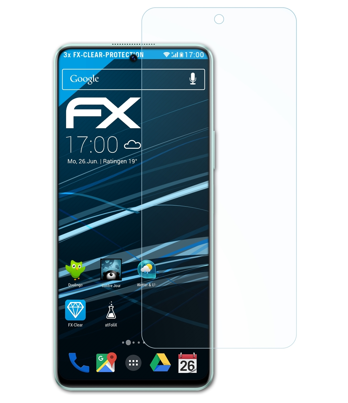 Nova FX-Clear 11i) Huawei 3x Displayschutz(für ATFOLIX