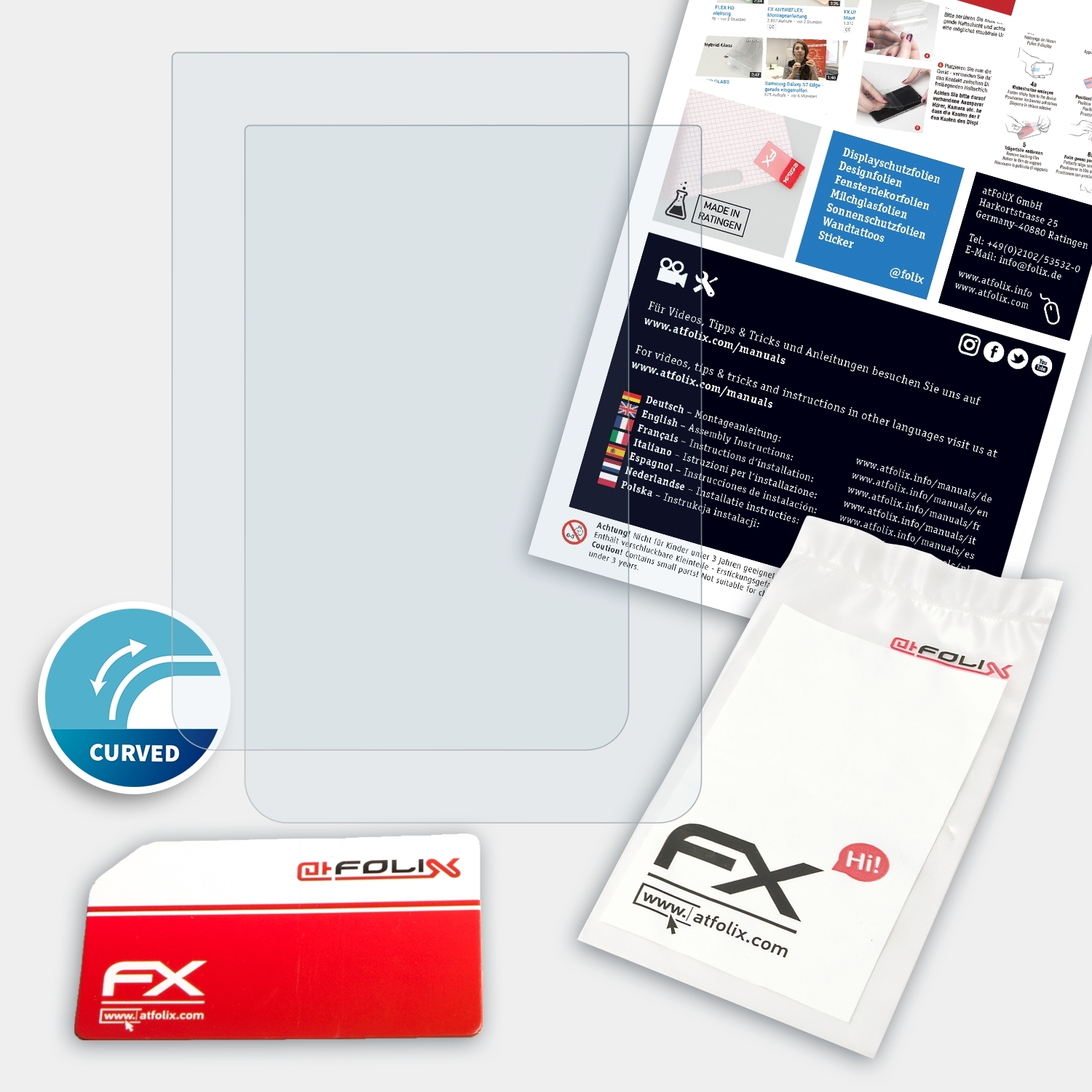 ATFOLIX DeLonghi FX-ActiFleX 2x Displayschutz(für Plus (ECAM370.95.T)) Dinamica