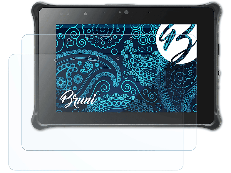 BRUNI 2x Basics-Clear Schutzfolie(für Durabook R8 Tablet)