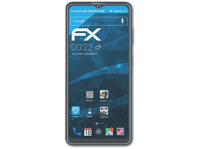 Blackview Oscal Pro) ATFOLIX 3x FX-Clear C30 Displayschutz(für