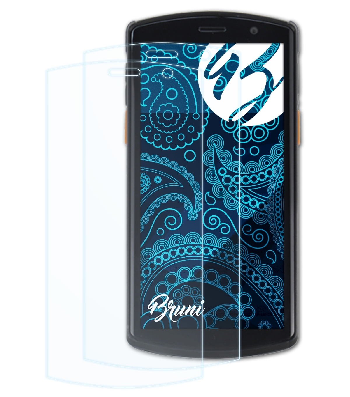 BRUNI 2x Basics-Clear 5G) Schutzfolie(für Urovo DT50