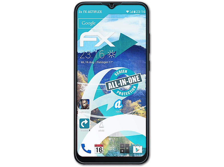 ATFOLIX 3x FX-ActiFleX Displayschutz(für (2022)) Galaxy Samsung A04e
