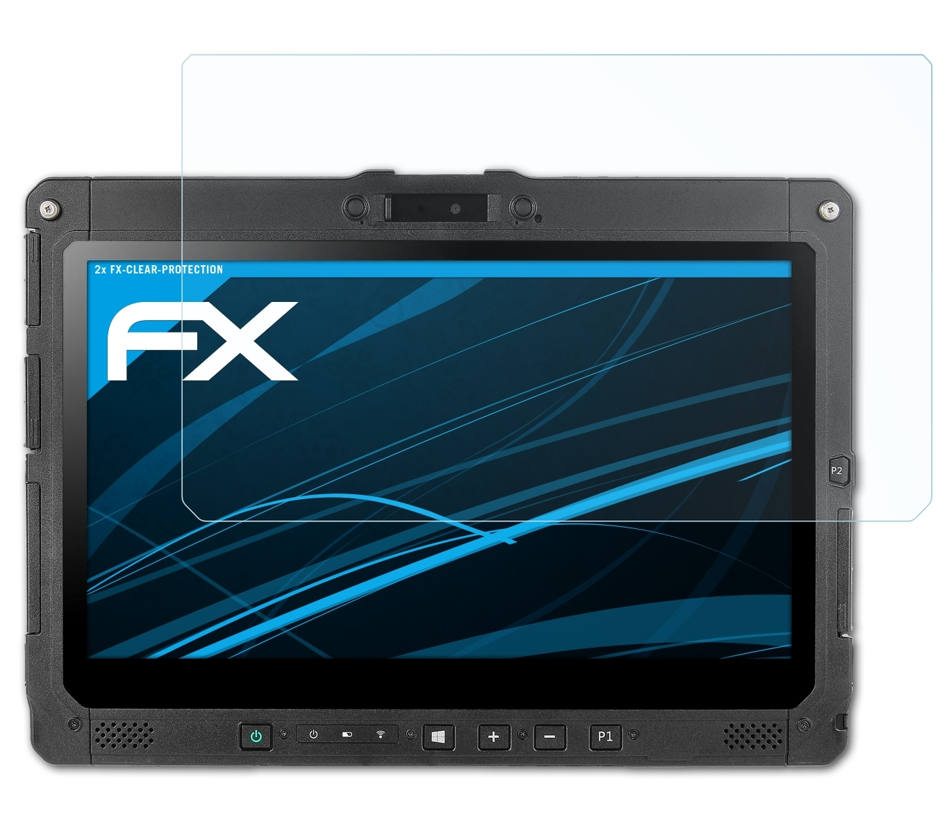 ATFOLIX 2x FX-Clear K120) Getac Displayschutz(für