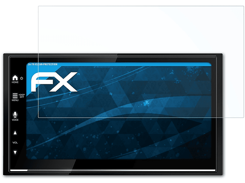 3x Kenwood FX-Clear DMX7722DABS) Displayschutz(für ATFOLIX