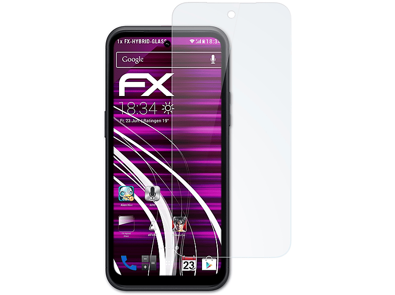 FX-Hybrid-Glass Schutzglas(für ATFOLIX XR21) Nokia