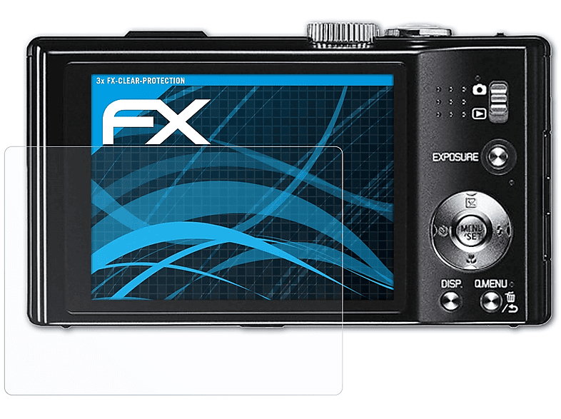 ATFOLIX 3x FX-Clear Displayschutz(für Leica V-Lux 30)