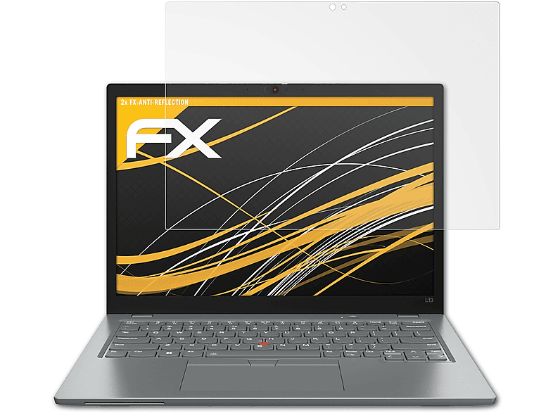 ATFOLIX 2x L13 FX-Antireflex Displayschutz(für 3)) (Gen Lenovo ThinkPad Yoga