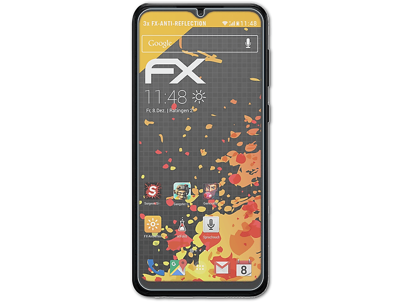 ATFOLIX 3x FX-Antireflex Displayschutz(für Samsung Galaxy A04 (2022))