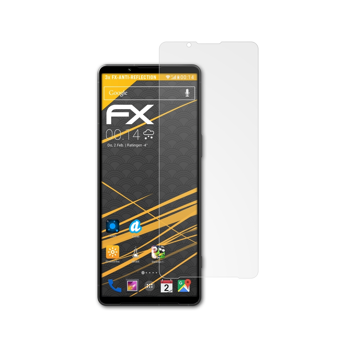 Displayschutz(für 3x ATFOLIX FX-Antireflex Xperia V) Sony 1