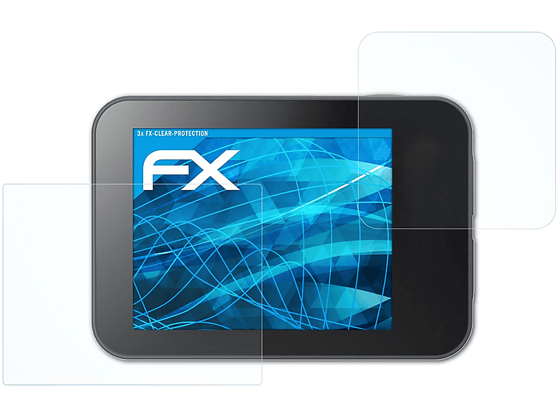 ATFOLIX 3x FX-Clear Displayschutz(für Akaso V50)