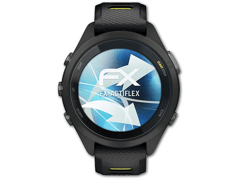 ATFOLIX 3x FX-ActiFleX Displayschutz(für Garmin Forerunner 265S (42 mm)) | Smartwatch Schutzfolien & Gläser