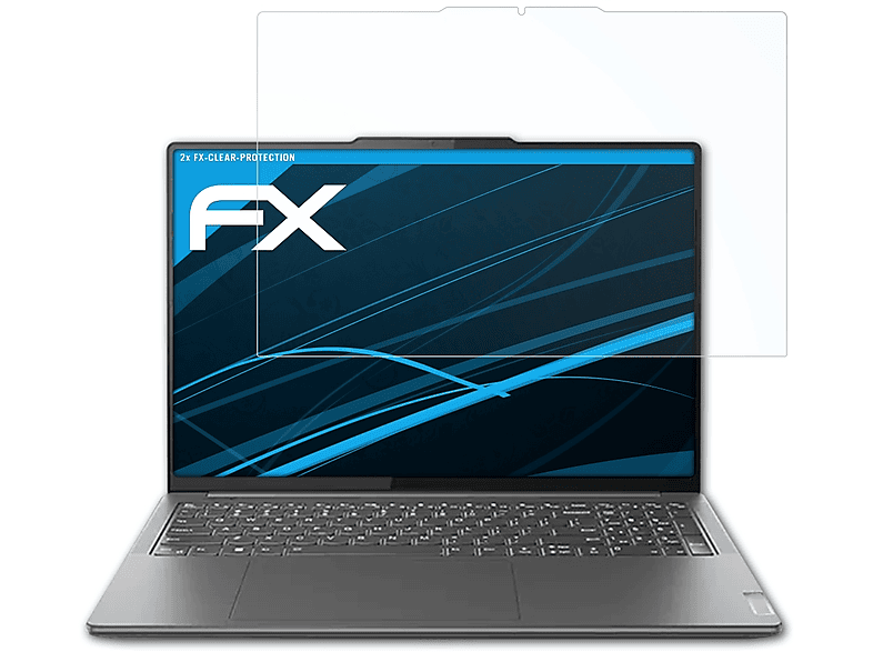 ATFOLIX 2x 9i 16 FX-Clear 8 (Gen Displayschutz(für Inch)) Pro Lenovo Yoga