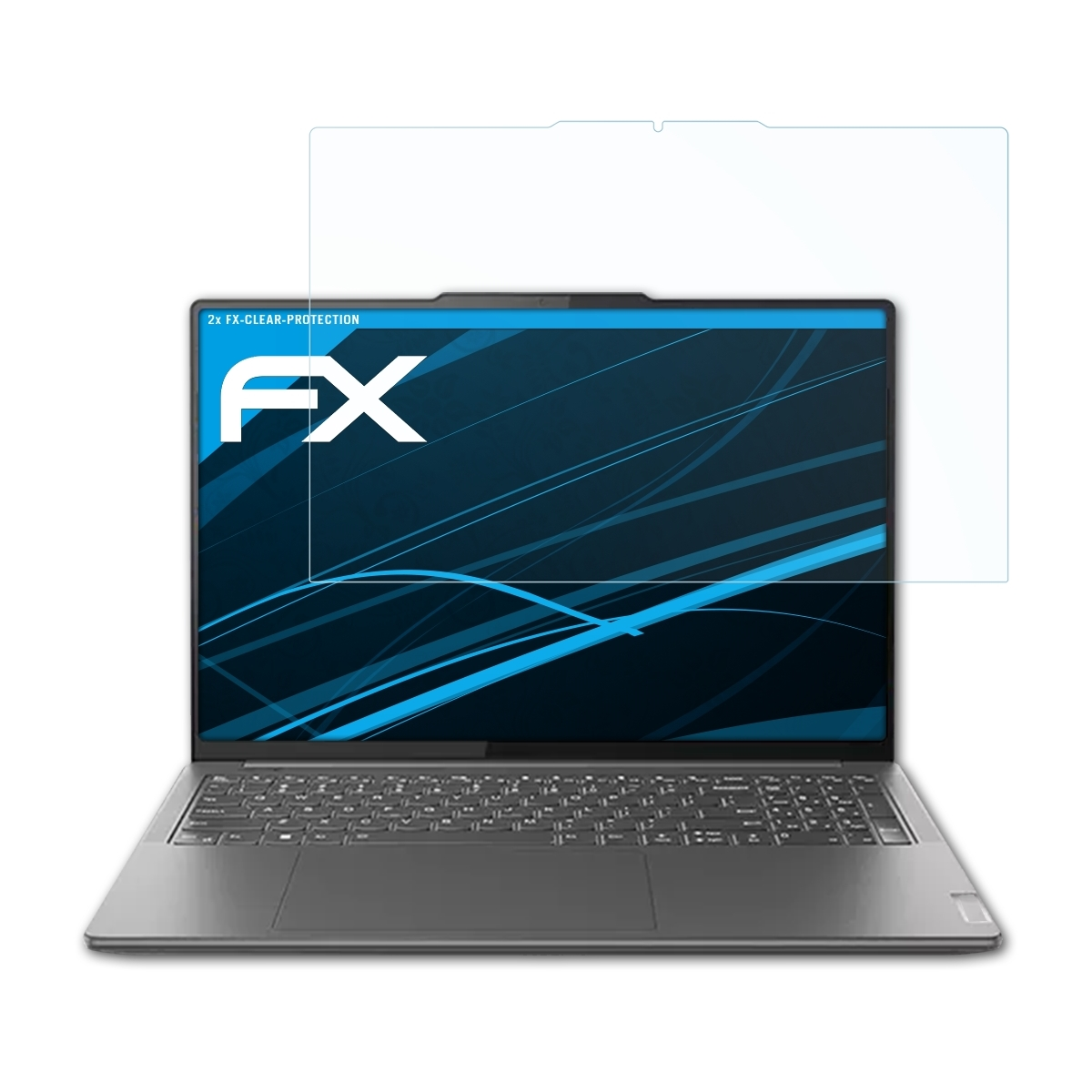 ATFOLIX 2x FX-Clear Displayschutz(für (Gen 9i 16 Pro Lenovo Yoga 8 Inch))