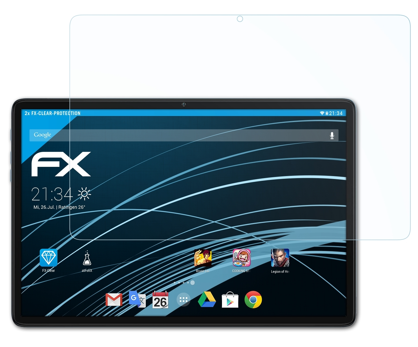 ATFOLIX Teclast FX-Clear 2x Displayschutz(für P30s)