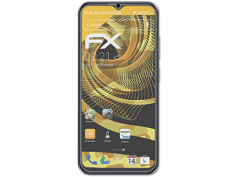 3x FX-Antireflex Note Displayschutz(für ATFOLIX 16 Pro) Ulefone