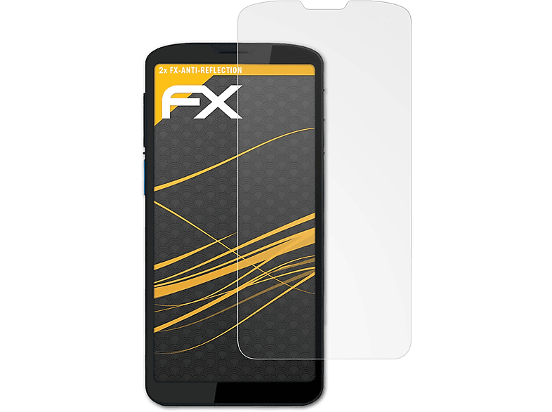 ATFOLIX 2x FX-Antireflex Displayschutz(für Unitech EA630 Plus)