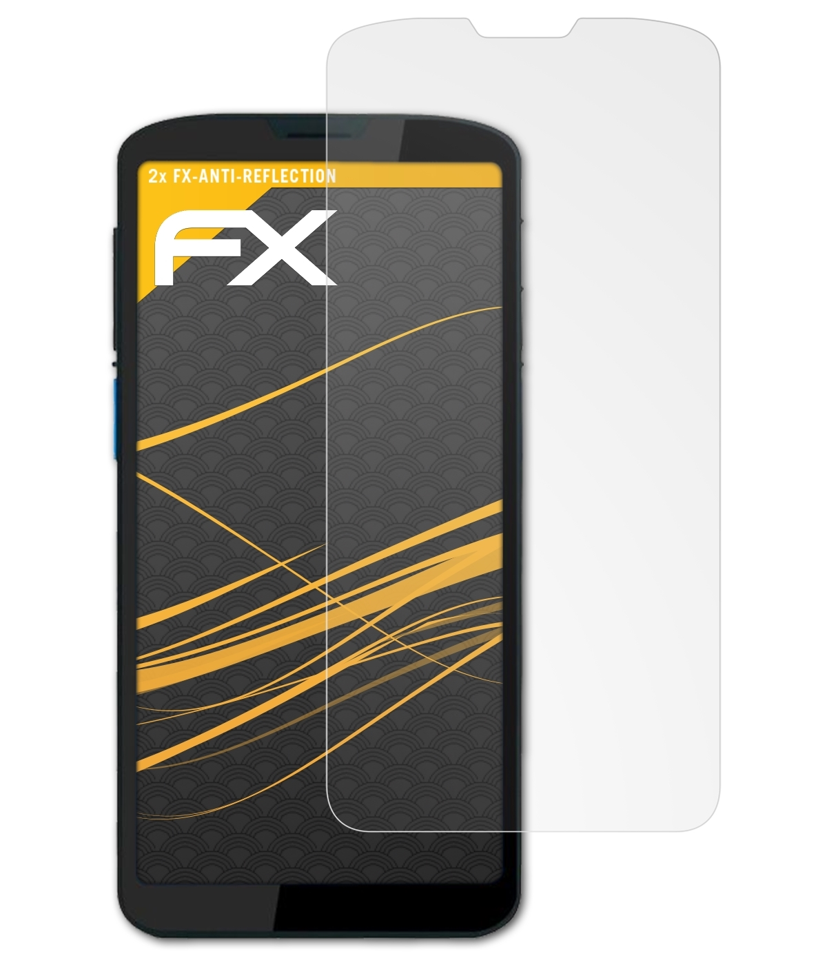 ATFOLIX 2x FX-Antireflex EA630 Unitech Plus) Displayschutz(für