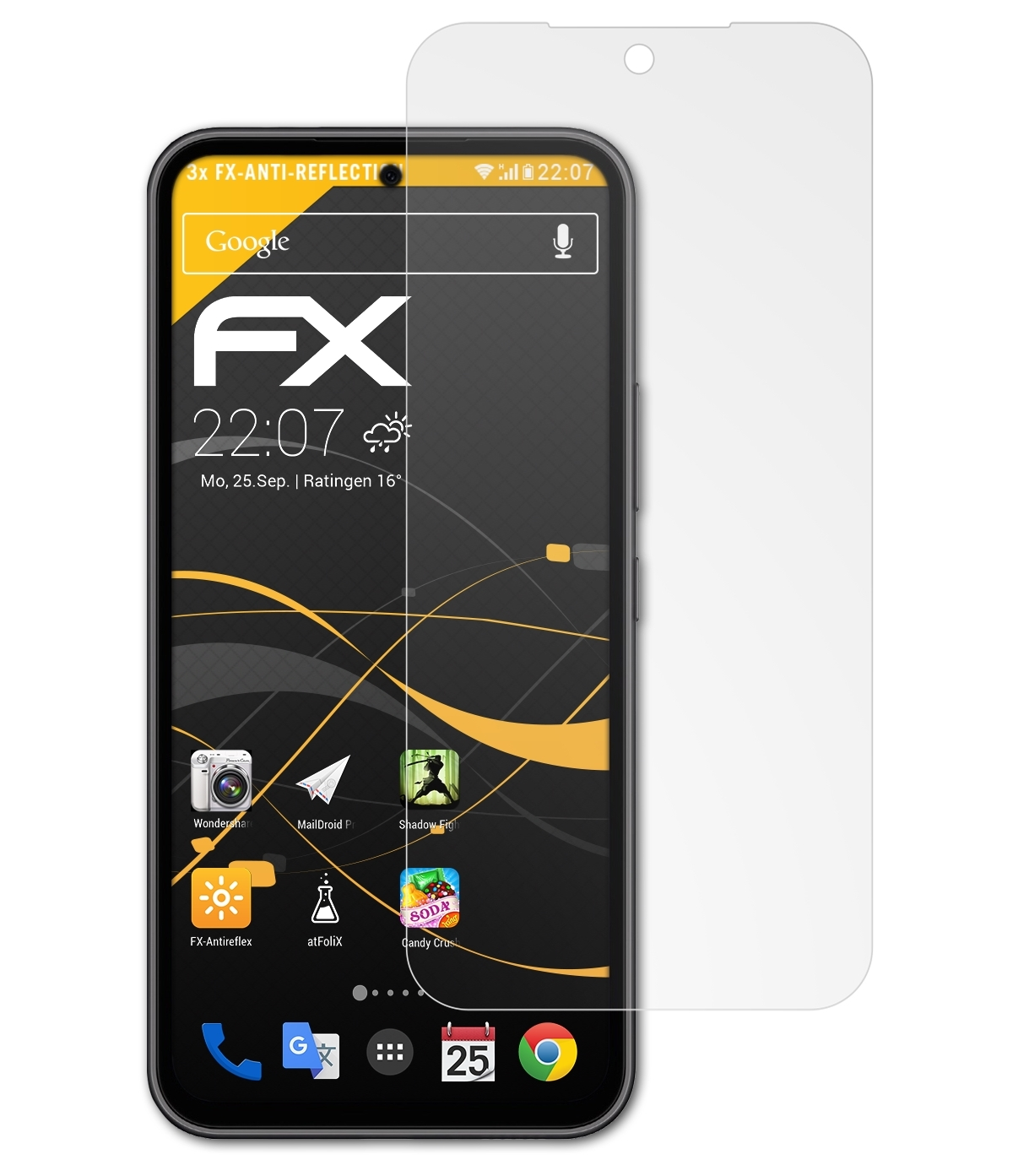 ATFOLIX 3x FX-Antireflex A54 5G) Galaxy Samsung Displayschutz(für