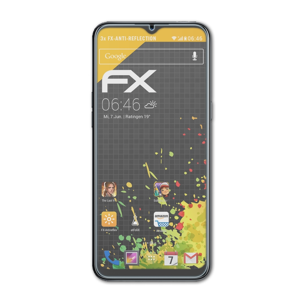 3x ATFOLIX 6i) FX-Antireflex Realme Displayschutz(für