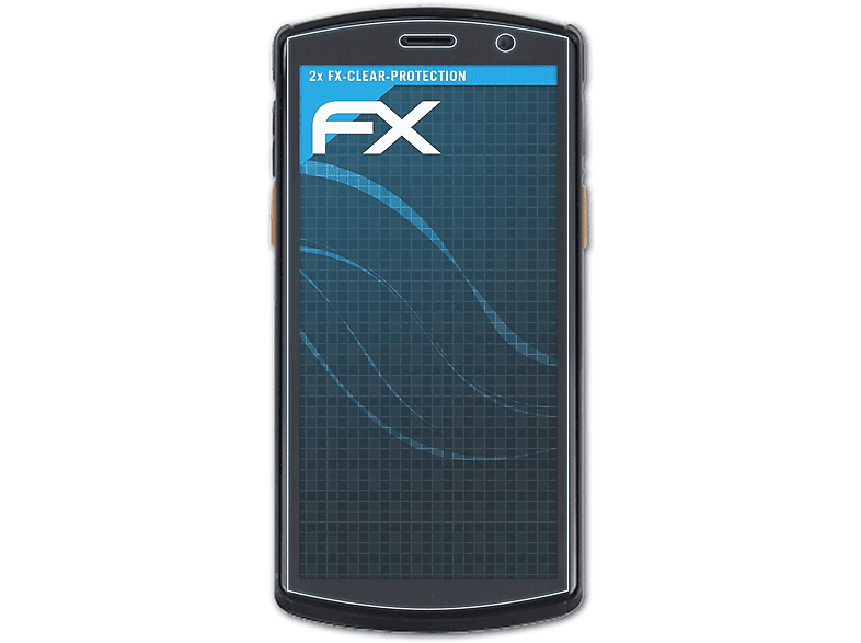 ATFOLIX 2x FX-Clear Displayschutz(für Urovo DT50 5G)