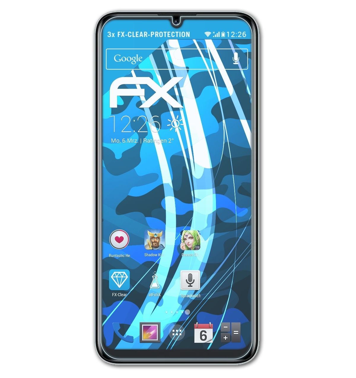 ATFOLIX 3x FX-Clear Oukitel Displayschutz(für C33)