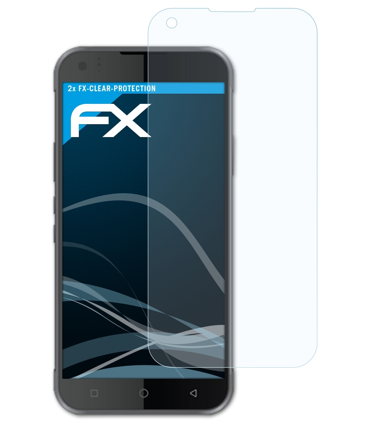 ATFOLIX 2x FX-Clear Displayschutz(für Bluebird HF550X)