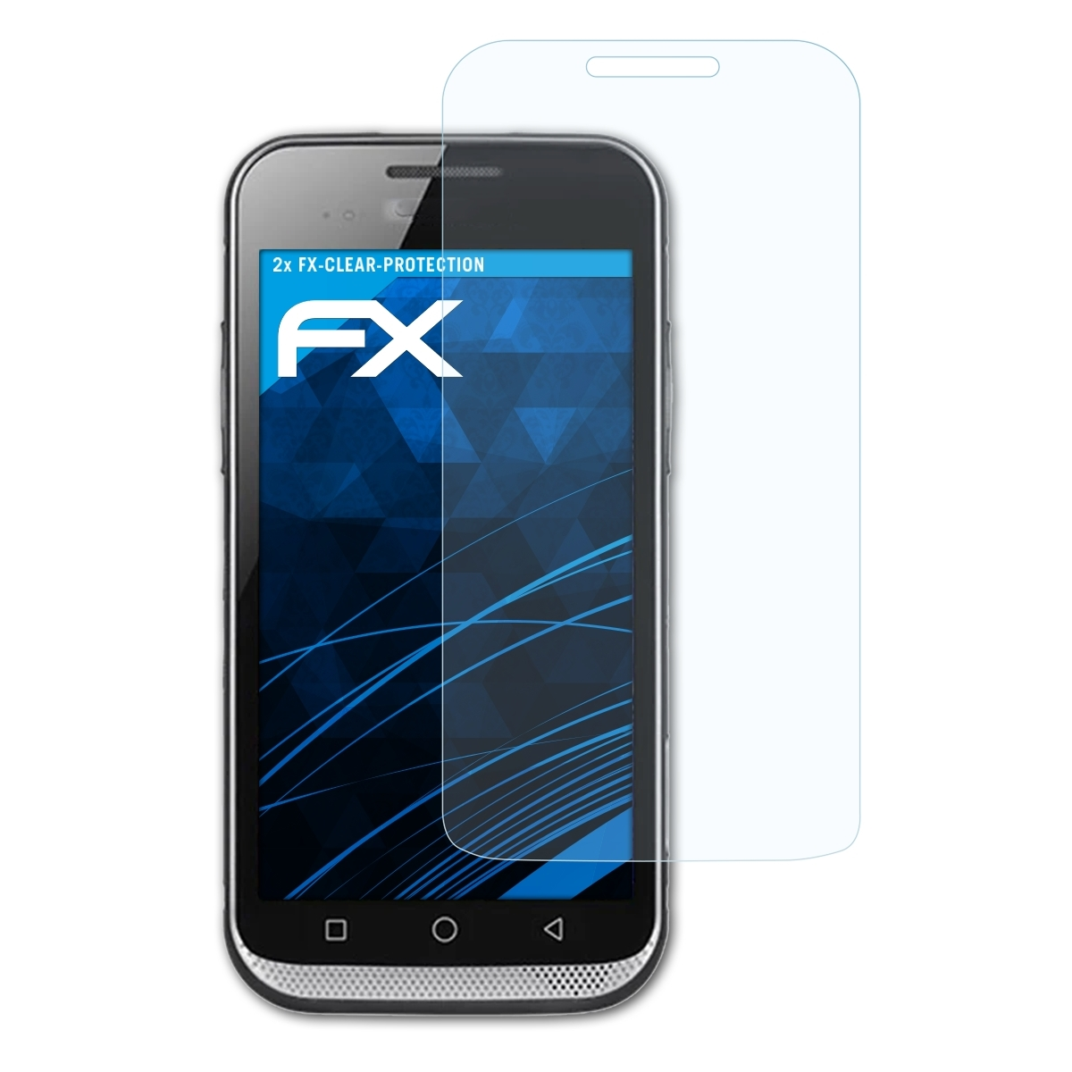 ATFOLIX 2x FX-Clear Displayschutz(für Bluebird EF401)