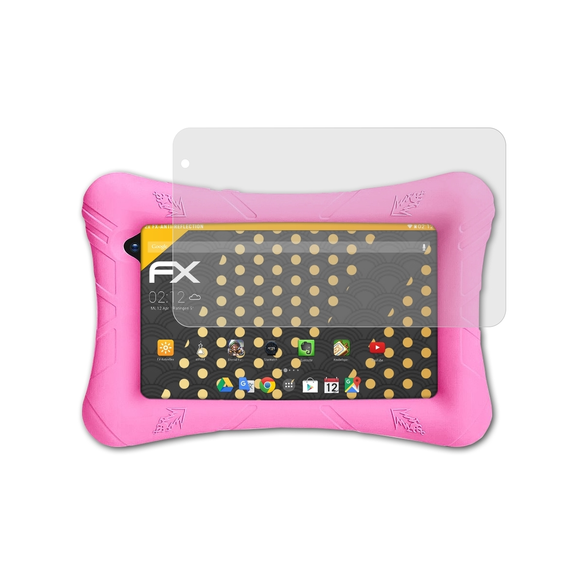 ATFOLIX 2x FX-Antireflex P7 Tablet) Displayschutz(für Pritom Kids