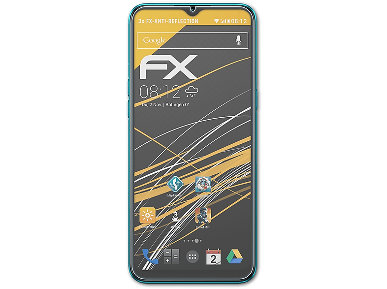 Displayschutz(für ATFOLIX FX-Antireflex 5i) Realme 3x