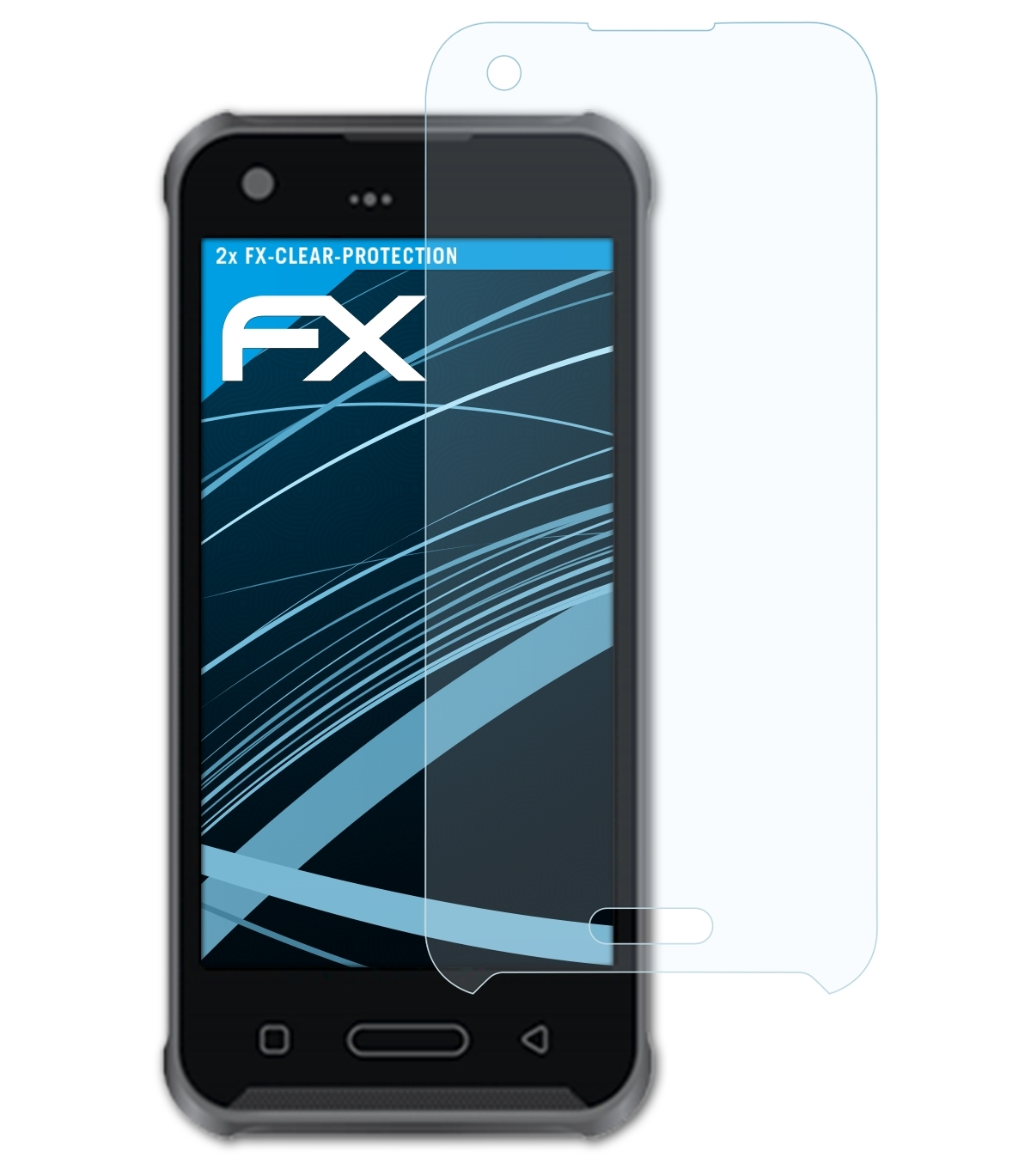 ATFOLIX 2x Displayschutz(für VX500) Bluebird FX-Clear