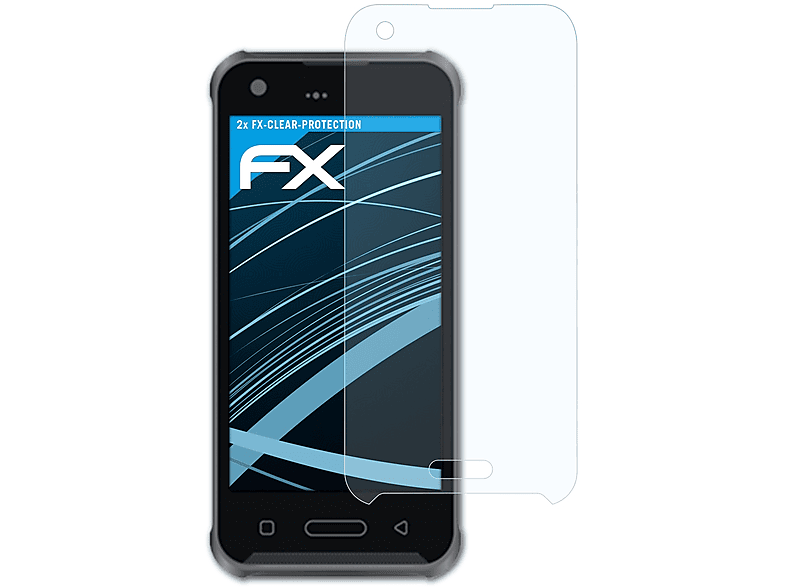 ATFOLIX 2x FX-Clear Displayschutz(für Bluebird VX500)