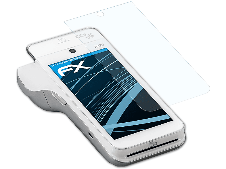 ATFOLIX 2x FX-Clear Displayschutz(für Duratec A920 Plus)