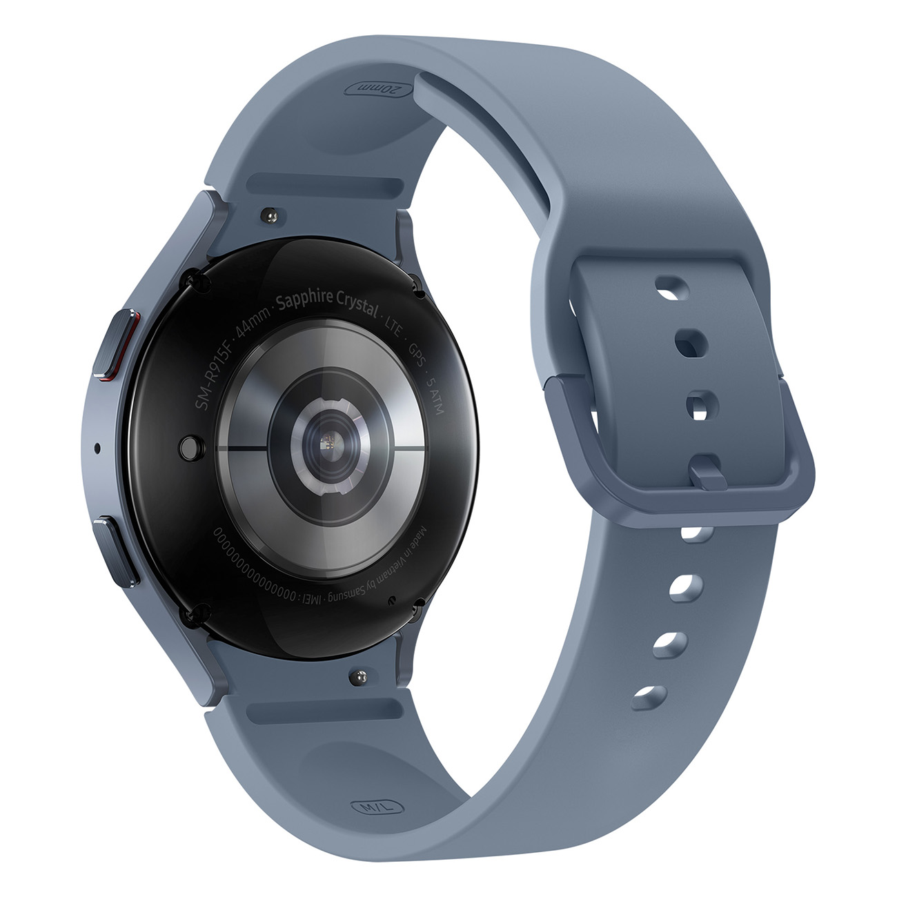 Aluminium 5 Galaxy M/L, Smartwatch Silikon, SAMSUNG Watch blau