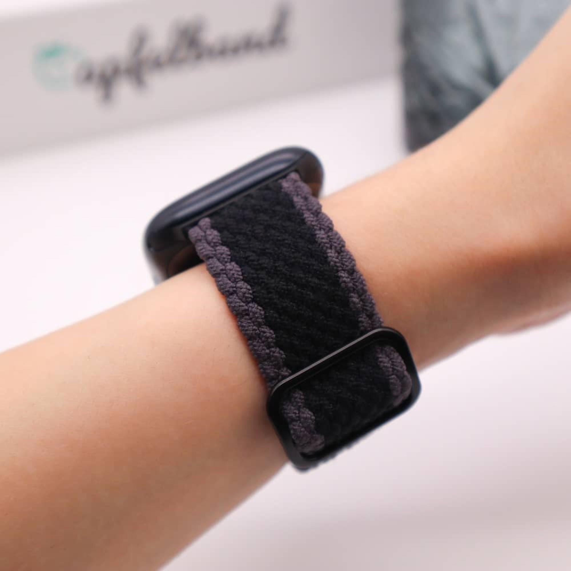 APFELBAND Geflochtenes Flex Loop 1 Series Series | - / Ersatzarmband, Schwarz und Apple, 40mm 9 Watch | 38mm Bicolor 41mm, SE