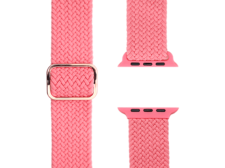 APFELBAND Geflochtenes Flex | Korallenpink 44mm Watch 2 Loop Series Ersatzarmband, 42mm | und 9, / Ultra 45mm, 1 Series SE, Apple, Ultra, 