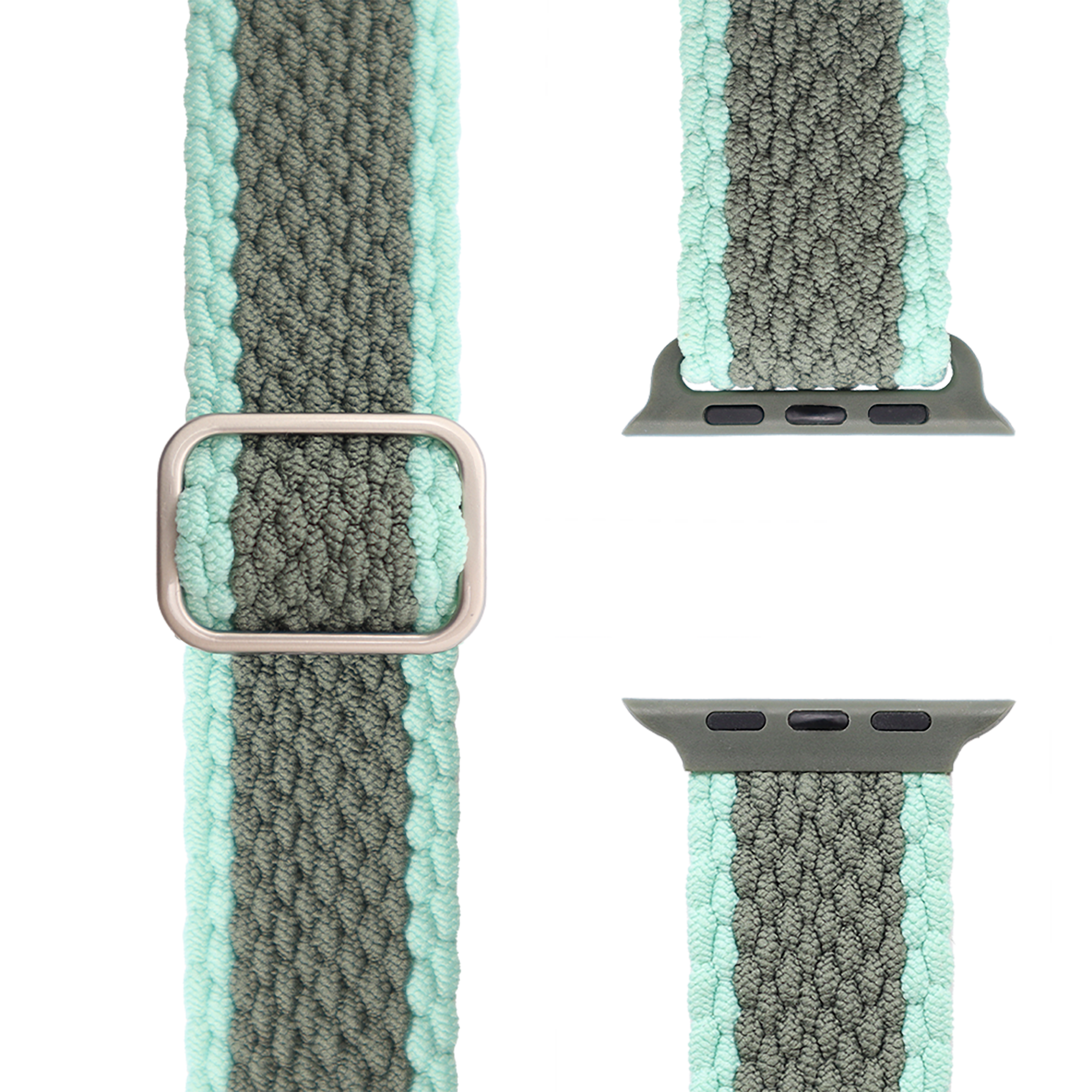 APFELBAND Geflochtenes 1 / Ersatzarmband, 9 Apple, | | 40mm SE, Bicolor 41mm, Series Series Watch Flex und Grün - 38mm Loop