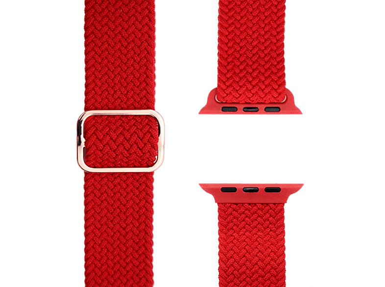 APFELBAND Geflochtenes 1 SE, - 41mm, Apple, Flex 40mm Series 9 / | Watch Series Loop | und 38mm Ersatzarmband, Rot
