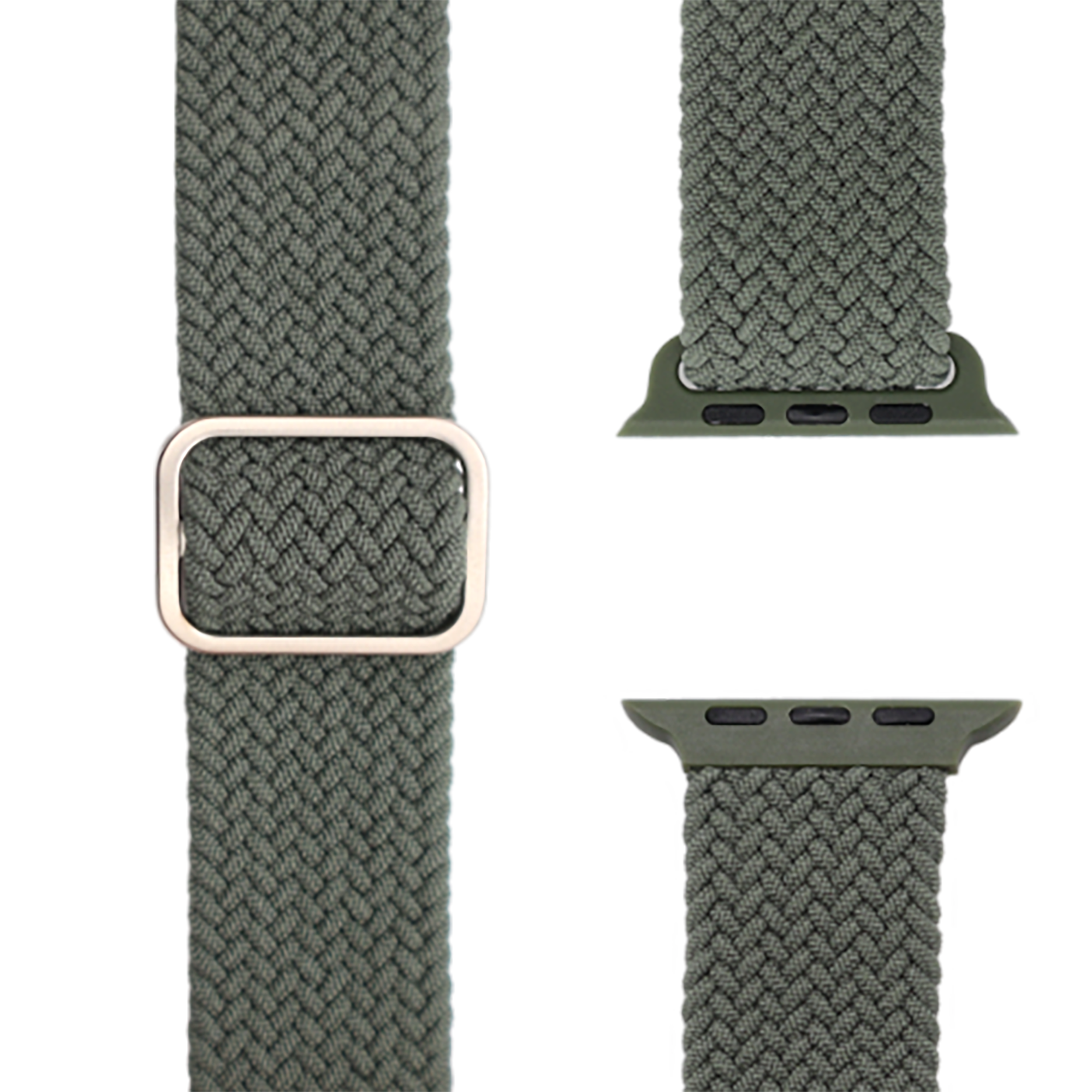 APFELBAND Geflochtenes Flex Loop / | Apple, 9 40mm Ersatzarmband, | und 1 38mm SE, Watch Series 41mm, Series - Grün