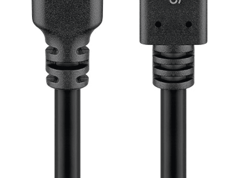 GOOBAY USB-C™-Verlängerung USB 3.2 Generation 2, 1 m, schwarz USB-Kabel