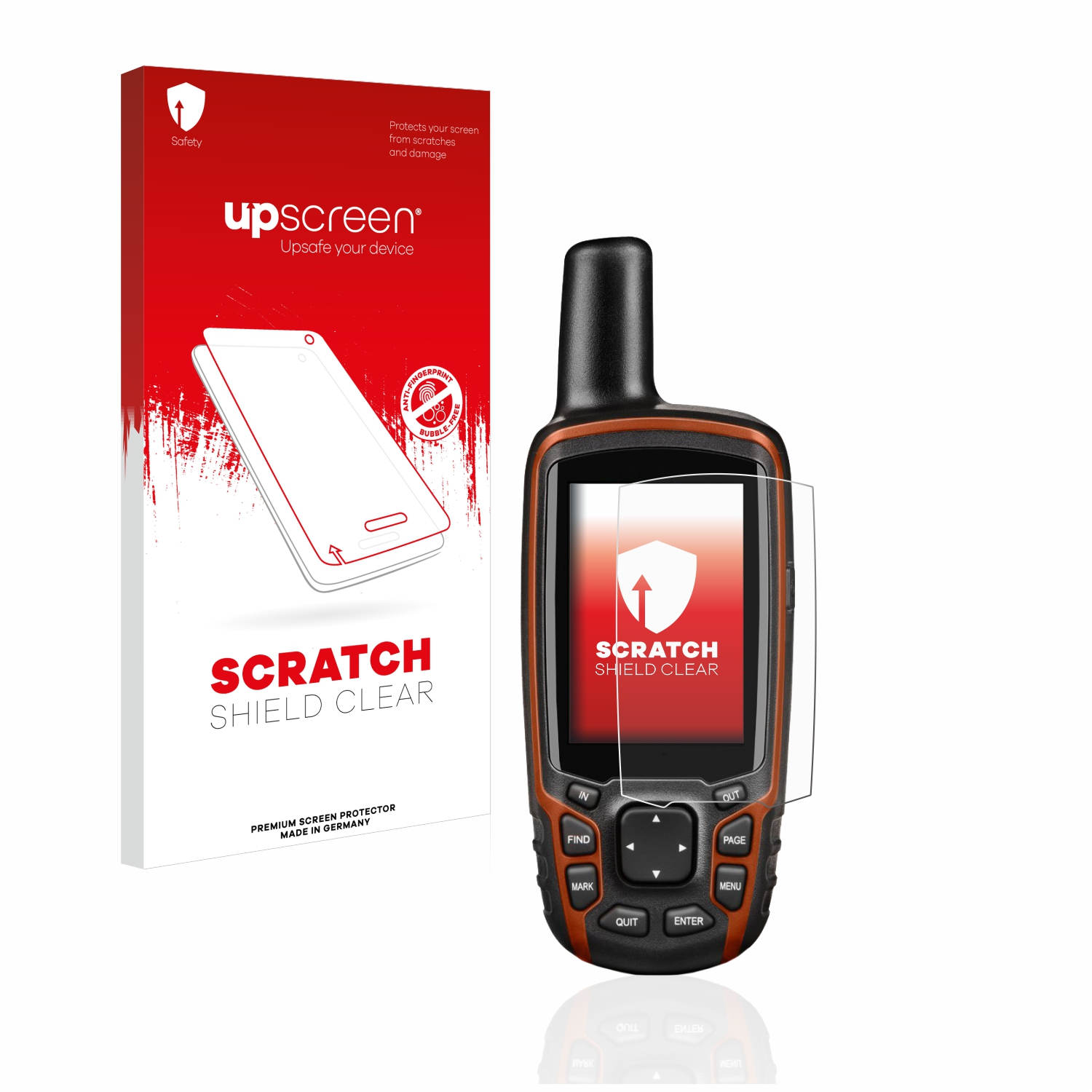 UPSCREEN Kratzschutz klare Garmin 64s) Schutzfolie(für GPSMAP