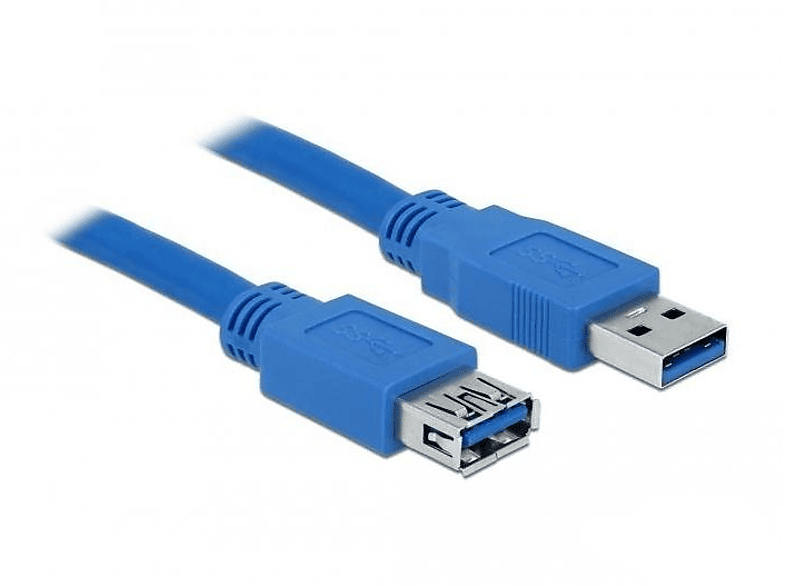 DELOCK DELOCK Kabel USB 3.0 Verlaeng A/A 3mSt/B Peripheriegeräte & Zubehör USB Kabel, mehrfarbig